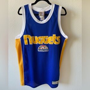 Vintage Denver Nuggets Majestic Hardwood Classics Throwback Jersey Size L